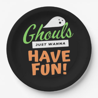 Ghouls Just Wanna Fun - Halloween Ghouls Funn Pappteller