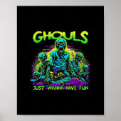 Ghouls Just Wanna Fun - Halloween Sloth Design Poster (Vorne)