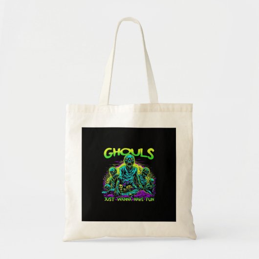 Ghouls Just Wanna Fun - Halloween Sloth Design Tragetasche (Vorne)