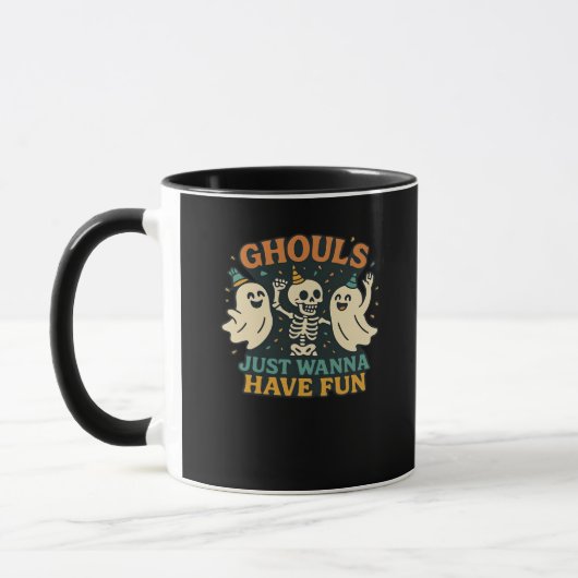 Ghouls just wanna haben Spaß Basic & Funny Design Tasse (Links)