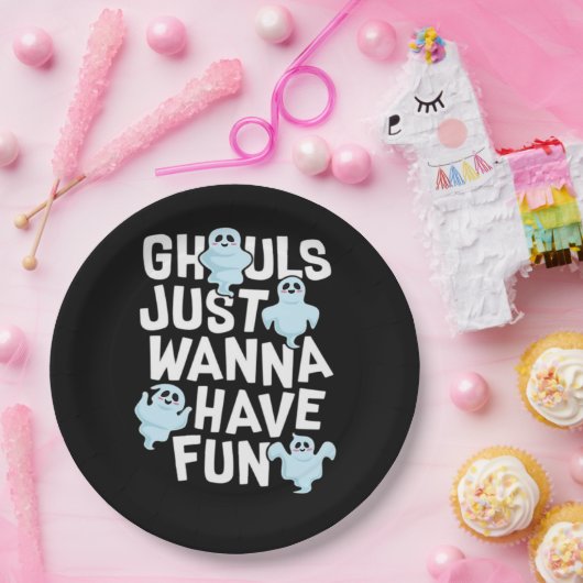 Ghouls Just Wanna haben Spaß beim Design von Funny Pappteller (Party)
