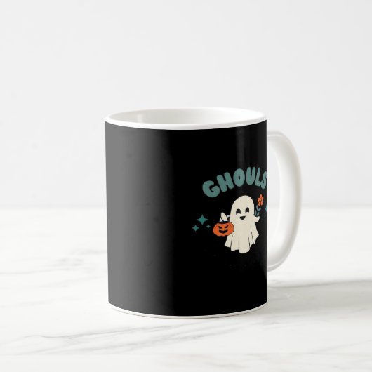Ghouls Just Wanna haben Spaß Halloween Art Funny Q Kaffeetasse (VorderseiteRechts)