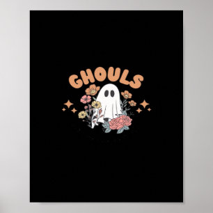 Ghouls Just Wanna haben Spaß Halloween Art Sloth D Poster