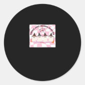 Ghouls Just Wanna haben Spaß Halloween Design Tren Runder Aufkleber (Vorderseite)