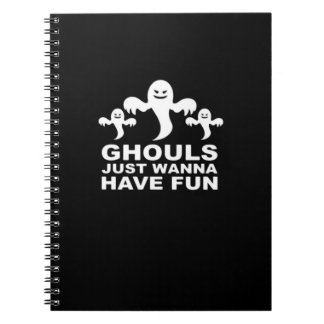 Ghouls Just Wanna haben Spaß Halloween lustiges Ge Notizblock