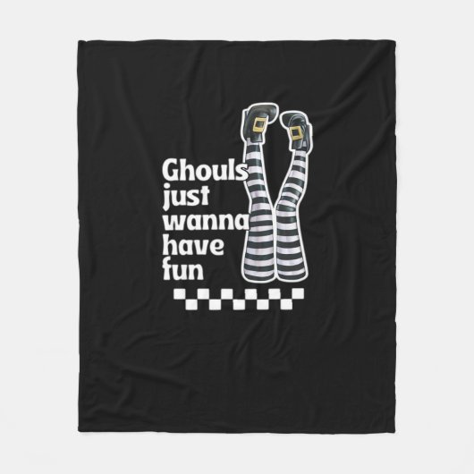 Ghouls Just Wanna haben Spaß lustige Halloween Fleecedecke (Vorderseite)