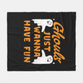 Ghouls just wanna haben Spaß lustigen Herbst Fleecedecke (Vorderseite (Horizontal))