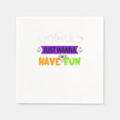 Ghouls just wanna haben Spaß lustigen Herbst Serviette (Vorderseite)