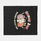 Ghouls just wanna haben Spaß Retro Halloween Groov Fleecedecke (Vorderseite (Horizontal))