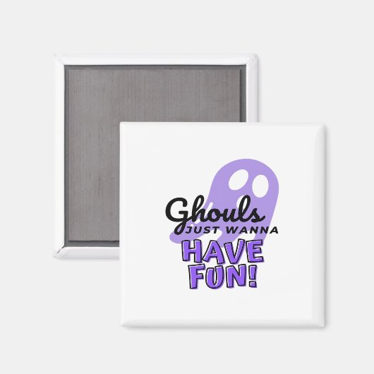 Ghouls Just Wanna haben Spaß Sloth Halloween Magnet (Vorderseite/Rückseite)
