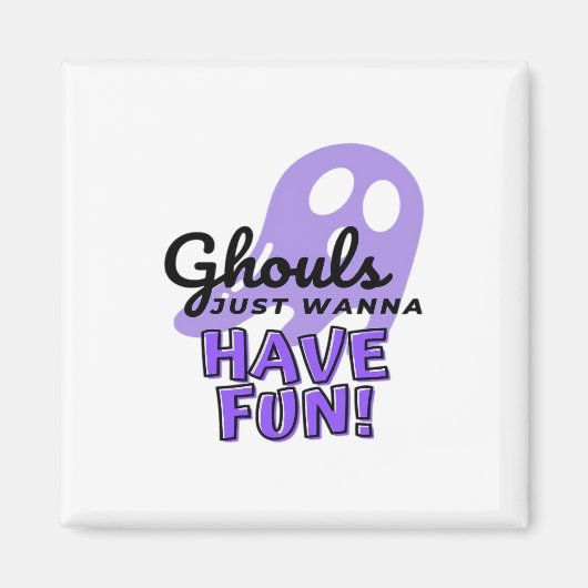 Ghouls Just Wanna haben Spaß Sloth Halloween Magnet (Vorne)