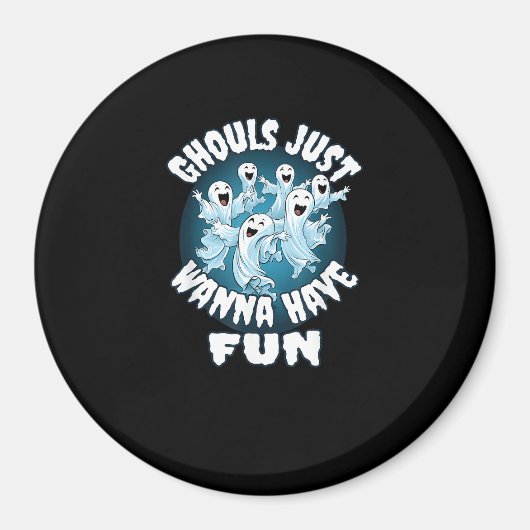 Ghouls Just Wanna haben Spaß Sloth Halloween Magnet (Vorne)