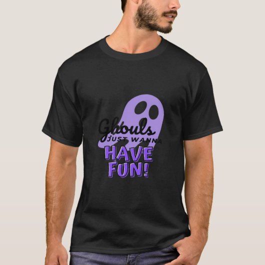 Ghouls Just Wanna haben Spaß Sloth Halloween T-Shirt (Vorderseite)