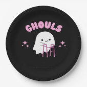 Ghouls Just Wanna hat Spaß Funny & Sloth Pappteller (Vorderseite)