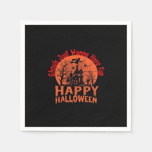 Ghouls Just Wanna hat Spaß - Ghoul-Tastic Hallowee Serviette (Vorderseite)