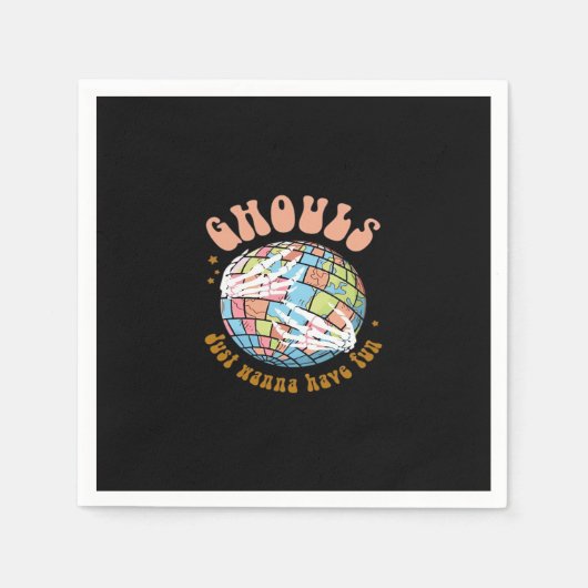 Ghouls just wanna have fun - Basic Hexenenergie Serviette (Vorderseite)