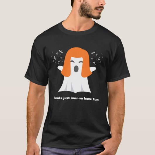 Ghouls Just Wanna Have Fun Cool Halloween T-Shirt (Vorderseite)