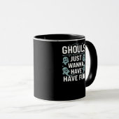 Ghouls just wanna have fun - Groovy Halloween Tasse (VorderseiteRechts)