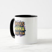 Ghouls just wanna have fun - Halloween Design Tasse (Vorderseite Links)