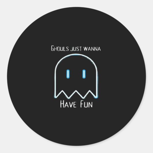 Ghouls just wanna have fun - Halloween-Saison Runder Aufkleber (Vorderseite)