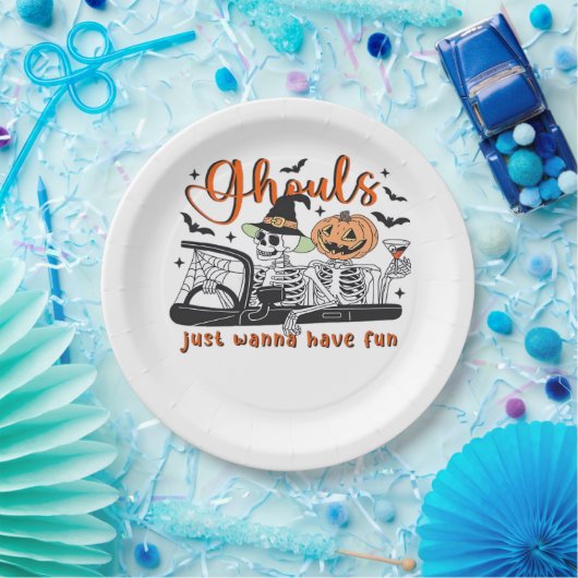 Ghouls just wanna have fun - Halloween Skelette D Pappteller (Party)
