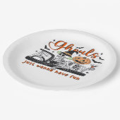 Ghouls just wanna have fun - Halloween Skelette D Pappteller (Schrägansicht)