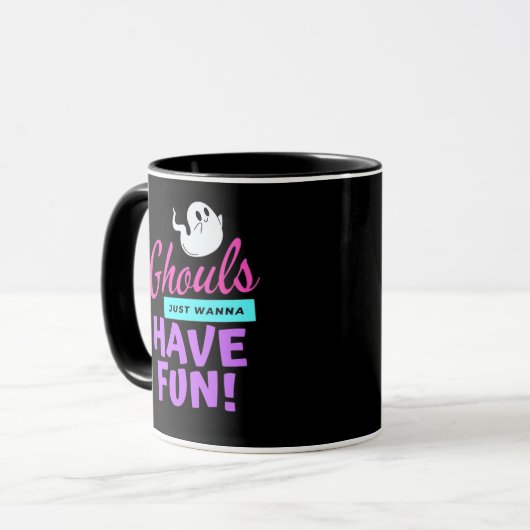 Ghouls just wanna Have Fun - Halloween-Spaß Tasse (Vorderseite Links)
