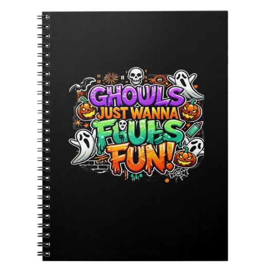 Ghouls just wanna have fun - Herbst-Ghouls Notizblock (Vorderseite)