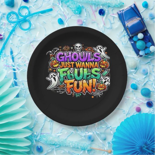 Ghouls just wanna have fun - Herbst-Ghouls Pappteller (Party)