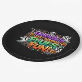 Ghouls just wanna have fun - Herbst-Ghouls Pappteller (Schrägansicht)