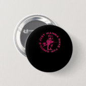 Ghouls just wanna have fun - Retro Spooky Design Button (Vorne & Hinten)