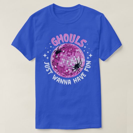 Ghouls Just Wanna Have Fun Spiders Night Out Boys T-Shirt (Design vorne)