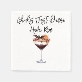 "Ghouls just wanna have Rum" Papier Napkin Serviette