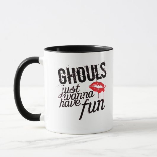 Ghouls Just Wanna Spaß Autumn Slogan Funny Tasse (Links)