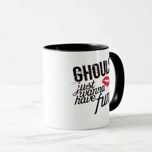 Ghouls Just Wanna Spaß Autumn Slogan Funny Tasse (VorderseiteRechts)