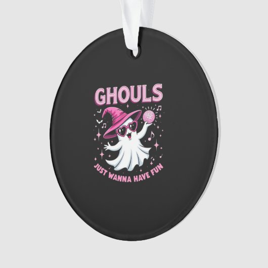 Ghouls just wanna Spaß haben Spooky Halloween - Wi Ornament (Vorderseite)