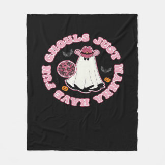 Ghouls Just Wanna Spaß haben (Western Stil Hallowe Fleecedecke