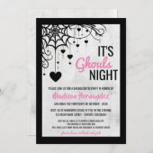 Ghouls Night Bachelorette Party Einladung (Vorne/Hinten)