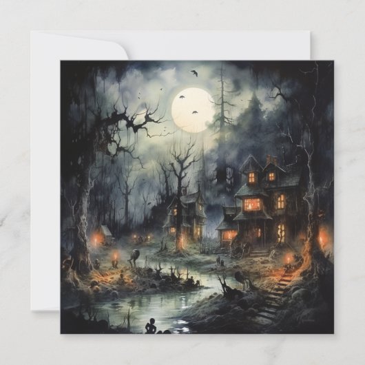 👻 🎉 Ghouls Night In: Ein Spooktacular Soiree! 🎉 Einladung (Vorderseite)