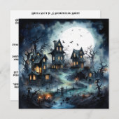 👻 🎉 Ghouls Night In: Ein Spooktacular Soiree! 🎉 Einladung (Vorne/Hinten)