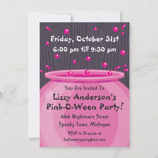 Ghouls nur Halloween-Party Einladung (Rückseite)