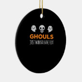 Ghouls nur Wanna haben Spaß Autumn Ästhetik Keramik Ornament (Rechts)