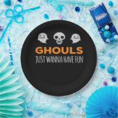 Ghouls nur Wanna haben Spaß Autumn Ästhetik Pappteller (Party)