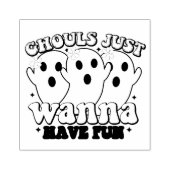 Ghouls nur Wanna haben Spaß Ghost Gummistempel (Prägung)