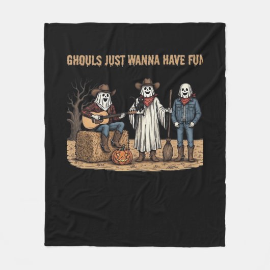 Ghouls nur wanna haben Spaß Halloween Geschenke He Fleecedecke (Vorderseite)