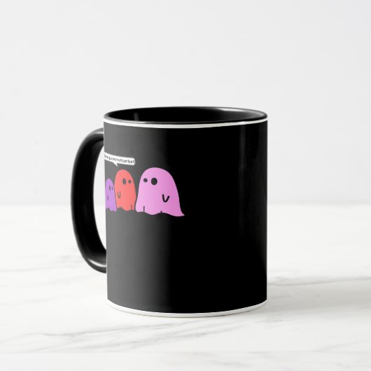Ghouls nur wanna haben Spaß Halloween Trending Fee Tasse (Vorderseite Links)