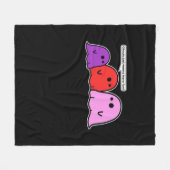 Ghouls nur Wanna haben Spaß klassischen Slogan Fleecedecke (Vorderseite (Horizontal))