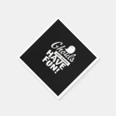 Ghouls nur Wanna haben Spaß klassischen Slogan Serviette (Ecke)