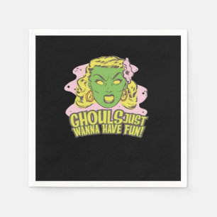 Ghouls nur Wanna haben Spaß Lazy Sloth Serviette