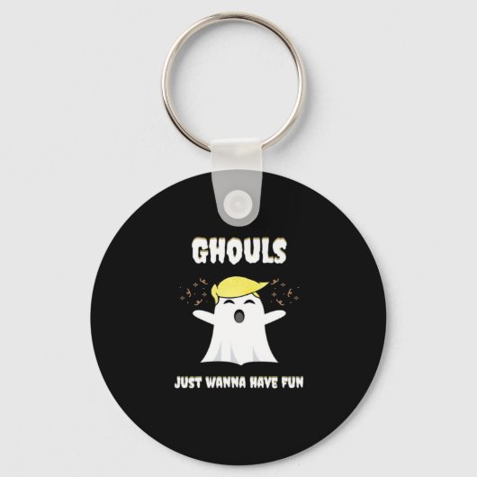 Ghouls nur Wanna haben Spaß Retro Design Schlüsselanhänger (Vorderseite)